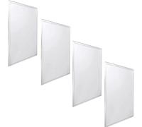 JANDEI - Pack of 4 LED Panel 60 x 60 cm Backlit 48W 4200K White