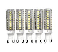 JANDEI - G9 LED Bulbs, 6W, Cool White 6000K, 400LM, No Flicker, Non-dimmable, Energy Saving Bulb for Chandelier Home Lighting Decor, 5 Pack