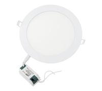 JANDEI - Recessed LED Downlight, 15W, 1200 Lumens, Round Shape, Recessed Hole Ø 170 mm, Extra Flat 17 mm Depth, Cool White 6000K Light Color, Transformer Included
