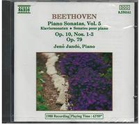 Jando - Beethoven: Piano Sonatas, Vol. 5 - Op. 10, Nos. 1-3, Op. 79