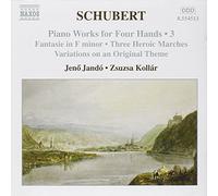 Jando:Kollar - SCHUBERT: Piano Works for Four Hands, Vol. 3