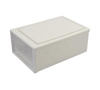 Jandson 1 Pack 12 Quart Stacking Desktop Chest of Storage Drawer Box