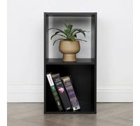 Jane - 2X1 Bookcase - Cube Storage Boxes (Black)