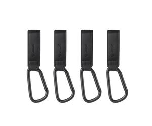 Jané 4 Pcs Universal Hook Handle Bar Pram Buggy Hanging Shopping Bag Backpacks and so on up to 5kg Black
