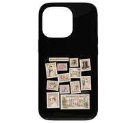 Jane Austen Book Classic Literature Stamp Collage Case for iPhone 13 Pro