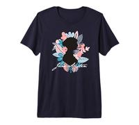 Jane Austen Floral Silhouette T-Shirt for Janeites Premium T-Shirt