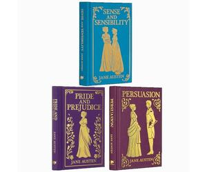 Jane Austen Ornate Classics Gilded Pocket Edition Collection 3 Books Set (Sense and Sensibility, Pride and Prejudice & Persuasion)