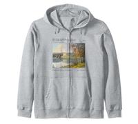 Jane Austen Pemberley 250th Anniversary Pride And Prejudice Zip Hoodie