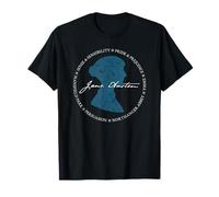 Jane Austen Persuasion Pride Prejudice Book Title Design T-Shirt