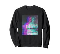 Jane Austen Portrait Artsy Modern Glitch Sweatshirt