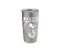 Jane Austen Pride and Prejudice Bookish Pop Art Portrait Stainless Steel Insulated Tumbler