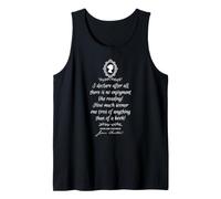 Jane Austen Pride and Prejudice Quote Book Reading Tank Top