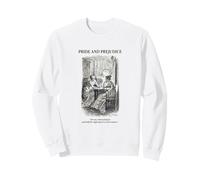 Jane Austen Pride and Prejudice Quote Vintage Art Sweatshirt