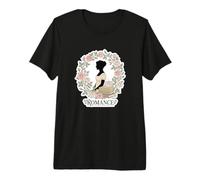 Jane Austen Romance Floral Cottagecore Book Lover Premium T-Shirt