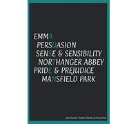 Jane Austen Themed Blank Lined Journal: Featuring a Jane Austen Quote on Every Page, 100 pages, Great Gift for Jane Austen fans and Lovers of Classic Literature