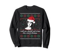 Jane Austen Ugly Christmas Sweater Design Santa Hat Meme Sweatshirt