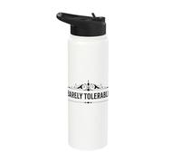 Jane Austens Hardly Bearable Book Quote Stainless Steel Insulated Water Bottle