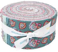 Jane Austen's House Mansfield Park Rolie Polie 40 2.5-inch Strips Jelly Roll Riley Blake RP-15190-40