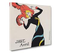 Jane Avril Vol.1 by Henri de Toulouse Lautrec Canvas Print | Gallery Wrapped 30mm Frame Wall Art | 14x14 inches | Ready to Hang | Impressionist Picture | Living Room Bedroom Lounge Office