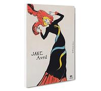 Jane Avril Vol.1 By Henri De Toulouse-Lautrec Canvas Print | Gallery Wrapped 30mm Frame Wall Art | 30x20 inches | Ready to Hang | Impressionist Picture | Living Room Bedroom Lounge Office