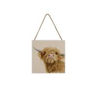 Jane Bannon Donald Wooden Plaque Taupe/brown (One Size)