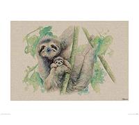 Jane Bannon (Live Life in The Sloth Lane 60 x 80cm Art Print