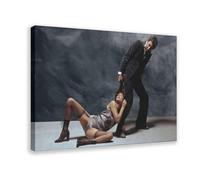 Jane Birkin And Serge Gainsbourg Photographed by Francis Giacobetti for Lui Magazine, December 1 Canvas Poster Bedroom Decor Landscape Office Room Decor Gift 20x30inch(50x75cm)