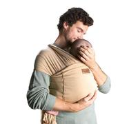 Jané Cocoon Elastic Carrying Scarf, from Birth to 20 kg, with Travel Bag, 5 Metres Long, Kangaroo Method, Premature Babies, Beige