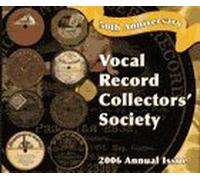 JANE CROS etc - Vocal Record Collectors' Society 50th Anniversary / Annual Issue 2006 - Special 2-CD Set