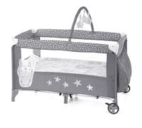 Jane Duo Level Toys Travel Cot - Two-Tier Design with Activity Arch, Stars