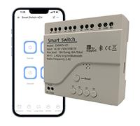 Jane Eyre 4 Channel WiFi Smart Jog Switch/Self-Locking Relay USB 5V/AC85V-250V Input, eWeLink APP, Can be Controlled via Bluetooth, Compatible with Alexa Google Home