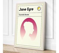 Jane Eyre Minimalist Canvas Wall Art Print 18x12 Inch