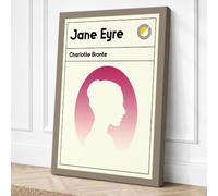 Jane Eyre Minimalist Canvas Wall Art Print 18x12 Inch