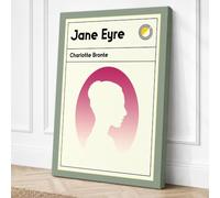 Jane Eyre Minimalist Canvas Wall Art Print 18x12 Inch