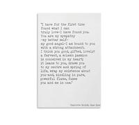 Jane Eyre Quote Literary Print Vintage Style Poster Set - Wall Decor, Aesthetic Canvas Painting for A Cozy Homer 24x36inch(60x90cm)