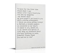 Jane Eyre Quote Literary Print Vintage Style Poster Set - Wall Decor, Aesthetic Canvas Painting for A Cozy Homer 08x12inch(20x30cm)