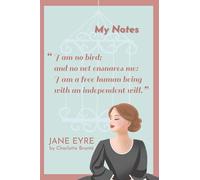 Jane Eyre Quote Notebook Illustration - 6" x 9", 120 pages, Lined, Numbered pages