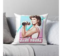 Jane Fonda's Workout Square Pillowcase Polyester Linen Velvet Pattern Zip Decorative Pillow Case Home Cushion Cover