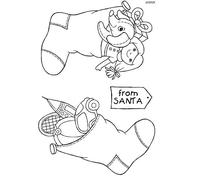 Jane Gill - Clear Magic Stamp - The Stuffed Stockings