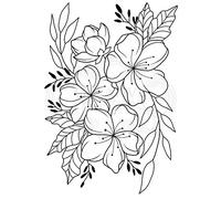 Jane Gill - Clear Singles Floral Wonder - Stamp, Transparent