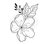 Jane Gill - Clear Singles Mini Floral Wonder - Stamp, Transparent