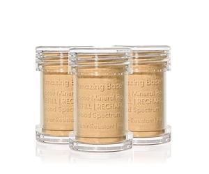 JANE IREDALE Amazing Base Refillable Brush - Golden Glow - Pack of 3 Refills