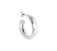 Jane Kønig Big Bruised Heart Earring Single Silver BBHH-SS23-S - Woman - Quartz - 925 Sterling Silver Silver 25 mm