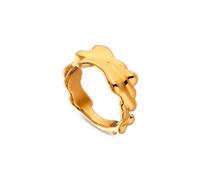 Jane Kønig Big Drippy Ring Goldplated Silver BDR-H22-50 - Woman - 925 Sterling Silver Gold 50