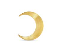 Jane Kønig Big Half Moon Earring Single Goldplated Silver MHMS-XJK24-1-G-Left - Woman - Quartz - 925 Sterling Silver Gold