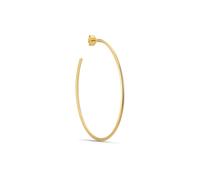 Jane Kønig Big Night Magic Hoop Earring Single Goldplated Silver BNMH-AW24-G - Woman - Quartz - 925 Sterling Silver Gold