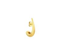 Jane Kønig Big Or rop Earring Single Goldplated Silver BODS-SS25-G - Woman - 925 Sterling Silver Gold
