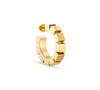 Jane Kønig Chunky Magic Hoop Earring Single Goldplated Silver CMH-AW24-G - Woman - 925 Sterling Silver Gold