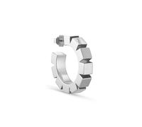 Jane Kønig Chunky Magic Hoop Earring Single Silver CMH-AW24-S - Woman - Quartz - 925 Sterling Silver Silver