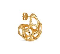 Jane Kønig Chunky Space Earring Single CSE-AW23-G-Left - Woman - 925 Sterling Silver Gold Left